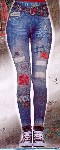 Grunge Jean Leggings