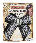 Steampunk Cameo Bow Hair Clip
