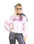 Pink Ladies Satin Jacket