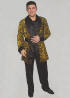 Smoking Jacket w/ Cheetah Print
