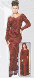 Brugundy Velvet Coffin Dress
